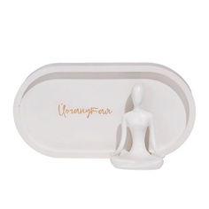 Статуэтка MAGIC MAKERS Йогиня на подносе " Йоганутая "