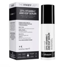 Сыворотка для лица THE INKEY LIST Интенсивная осветляющая сыворотка для борьбы с гиперпигментацией​ 15% Витамин С + EGF 30.0