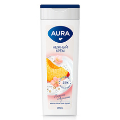Гель для душа AURA Крем-гель для душа Хлопковое молочко 390.0