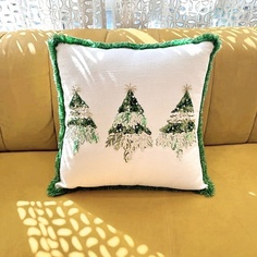 ARYA HOME COLLECTION Чехол для подушки 45x45 Christmas Trio