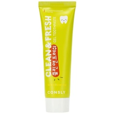 CONSLY Зубная паста гелевая с экстрактами бамбука и зеленого чая Clean & Fresh