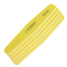 Баф GET THE REASON LAKBERRY Пилка-баф для шлифовки ногтей ромб 180/240, 5 шт
