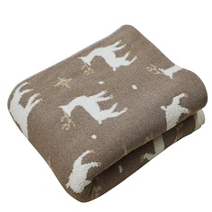 ARYA HOME COLLECTION Плед Хлопок 127x152 Cheerful Reindeers