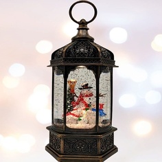 Игрушка ARYA HOME COLLECTION Рождественский снежный шар Snowman 13x13x30