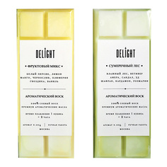 Воск для аромалампы DELIGHT DELÍGHT Набор восков для аромалампы аромакубики мелтсы "Сумеречный лес и Фруктовый микс" 100.0