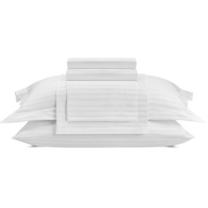 Комплект постельного белья ARYA HOME COLLECTION Постельное белье Vip из Страйп Сатина 1.5 Сп. 160x220