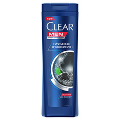 Шампунь для волос CLEAR Шампунь MEN 2 в 1 Глубокое очищение против перхоти