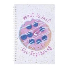 BRUNO VISCONTI Тетрадь А5 на силиконовом гребне"Donut"