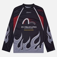 Мужской лонгслив Evisu Evisukuro Chrome Fire Racing Moto