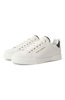 Кожаные кеды Portofino Dolce & Gabbana