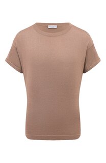Футболка из кашемира и шелка Brunello Cucinelli
