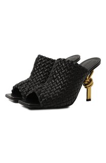 Кожаные мюли Knotted Intreccio Bottega Veneta