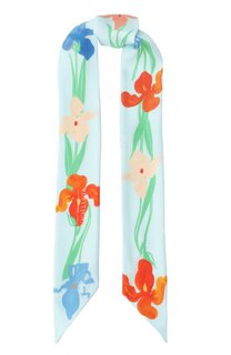 Шелковый шарф-твилли Живерни Petitjean Paris