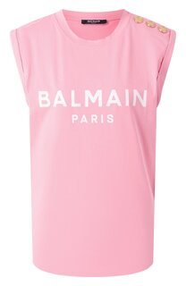Хлопковый топ Balmain
