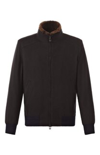 Бомбер с отделкой из меха нутрии MUST