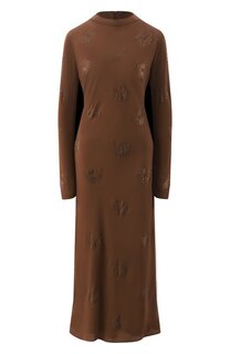 Платье с отделкой стразами Pinko