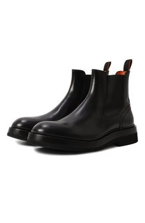 Кожаные челси Santoni