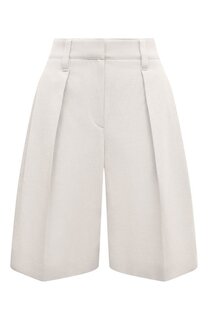 Шорты из хлопка и льна Brunello Cucinelli