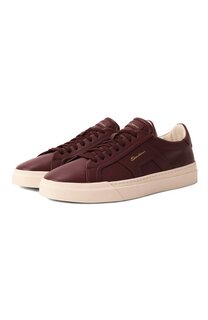 Кожаные кеды Santoni