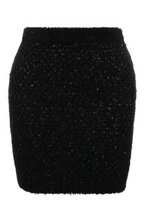 Юбка с отделкой пайетками Balmain