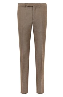 Брюки из шерсти и льна Zegna