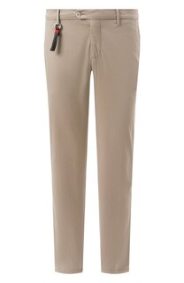 Брюки из хлопка и шелка Marco Pescarolo