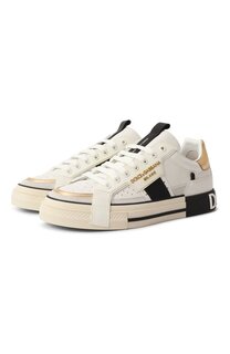 Кожаные кеды Custom 2.Zero Dolce & Gabbana