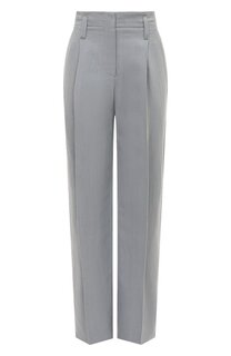 Брюки из вискозы и льна Brunello Cucinelli