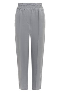 Брюки из вискозы и льна Brunello Cucinelli