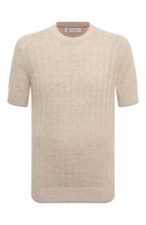 Джемпер изо льна и хлопка Brunello Cucinelli