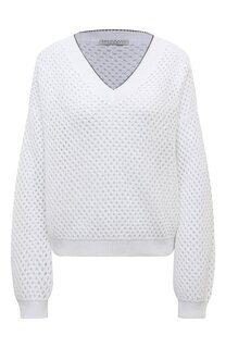 Хлопковый пуловер Brunello Cucinelli