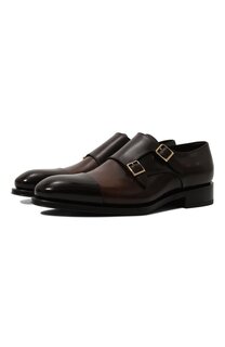 Кожаные монки Santoni