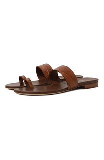 Шлепанцы из кожи аллигатора Kiton