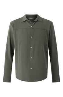 Рубашка из шерсти и шелка Marco Pescarolo