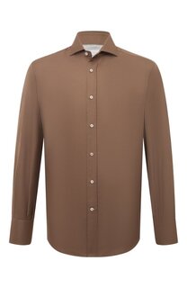 Хлопковая рубашка Brunello Cucinelli
