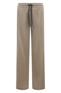 Брюки из хлопка и шелка Brunello Cucinelli