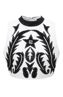 Хлопковый топ Balmain