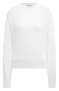 Хлопковый пуловер Brunello Cucinelli