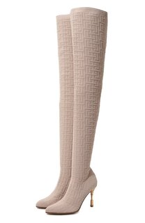 Текстильные ботфорты Moneta 95 Balmain
