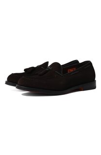 Замшевые лоферы Hill Santoni