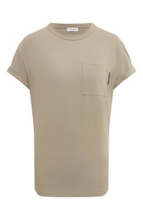 Хлопковая футболка Brunello Cucinelli