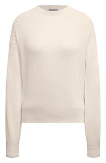 Хлопковый пуловер Brunello Cucinelli