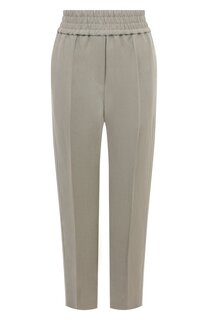 Брюки из вискозы и льна Brunello Cucinelli