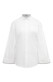 Хлопковая рубашка Brunello Cucinelli