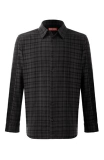 Рубашка из хлопка и вискозы Diesel