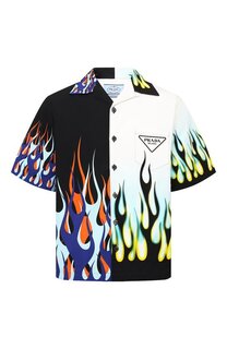 Хлопковая рубашка Prada