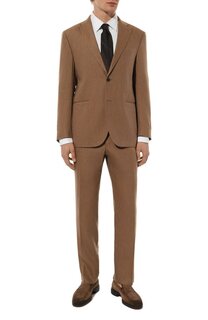 Костюм изо льна и шерсти Corneliani