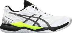 Кроссовки Gel Tactic 12 2E Wide White Gunmetal Volt, белый Asics