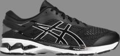 Кроссовки gel kayano 26 black white Asics, черный