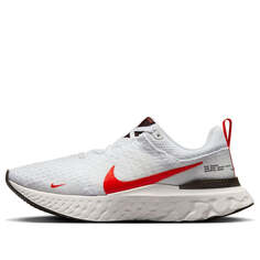 Кроссовки react infinity run flyknit 3 Nike, белый